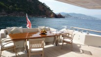 Motor yacht ARION -  Aft Deck Al Fresco Dining